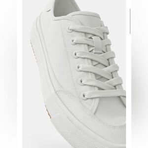Zara White Canvas Sneakers